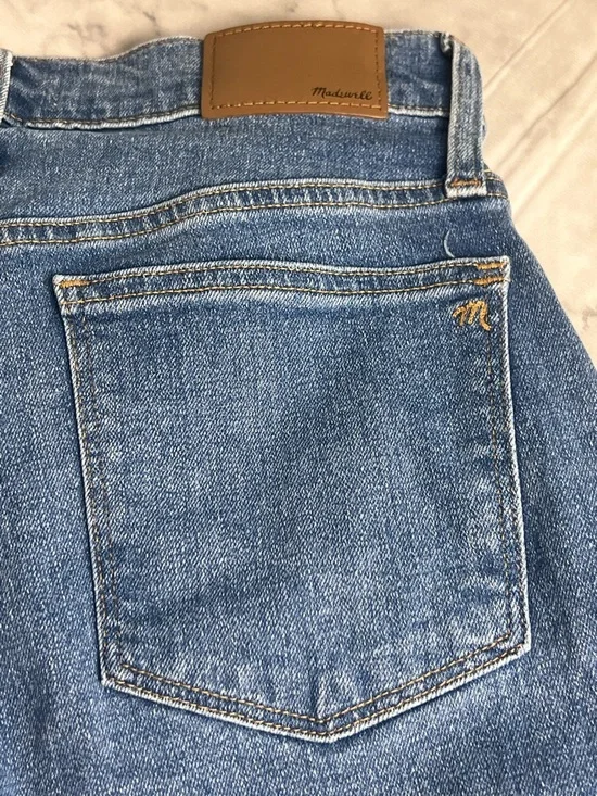 Madewell 10" High Rise Skinny 28P Button Fly Perfect Everyday Skinny Medium Blue - Picture 5 of 10
